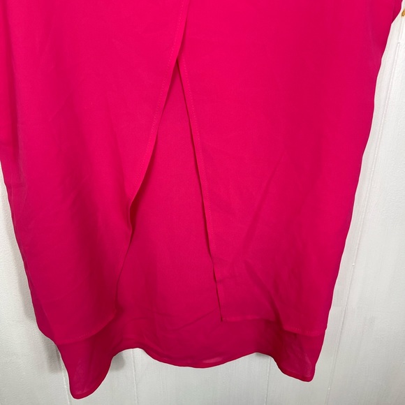 NWT Michael Kors Pink Fly Away Sleeveless Blouse Sz M - Picture 7 of 10